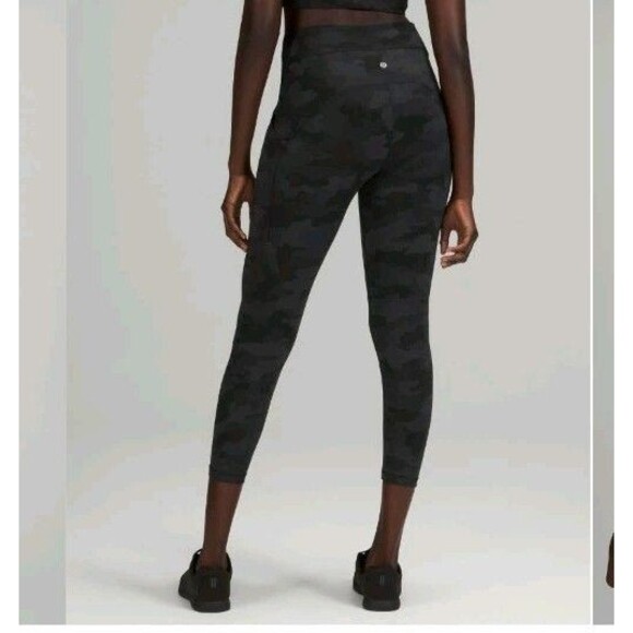 Lululemon Align High Crop Leggings Camo Size 10 - Picture 2 of 8